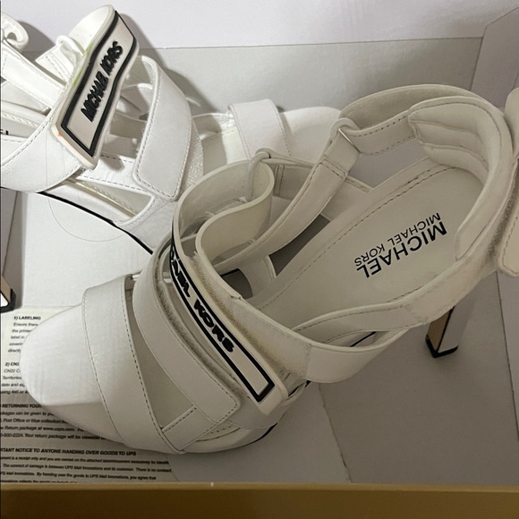 Michael Kors White Strappy Heels - Picture 8 of 12